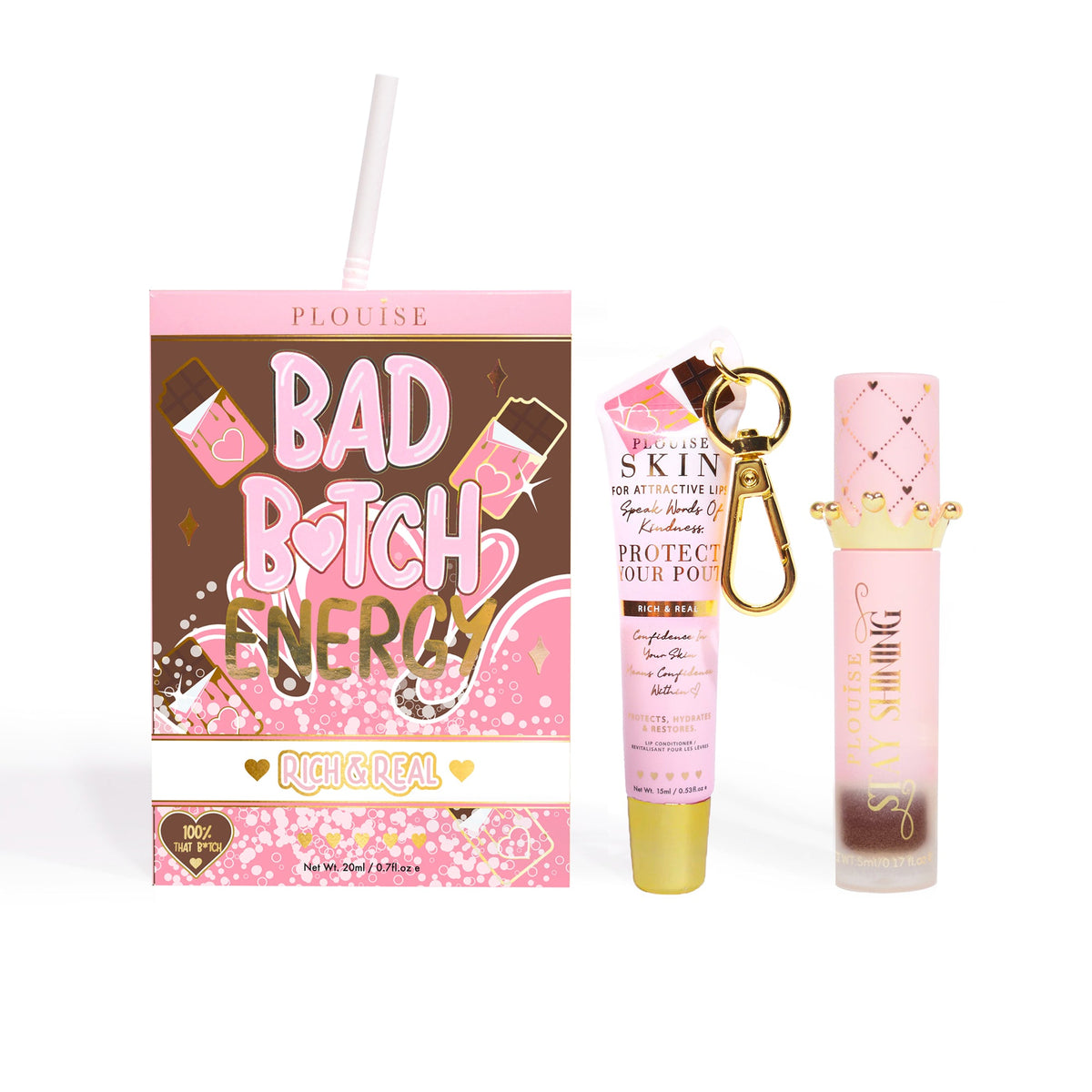 Bad Bitch Energy Lip Conditioner & Lip Oil Duo - Hidden Gems