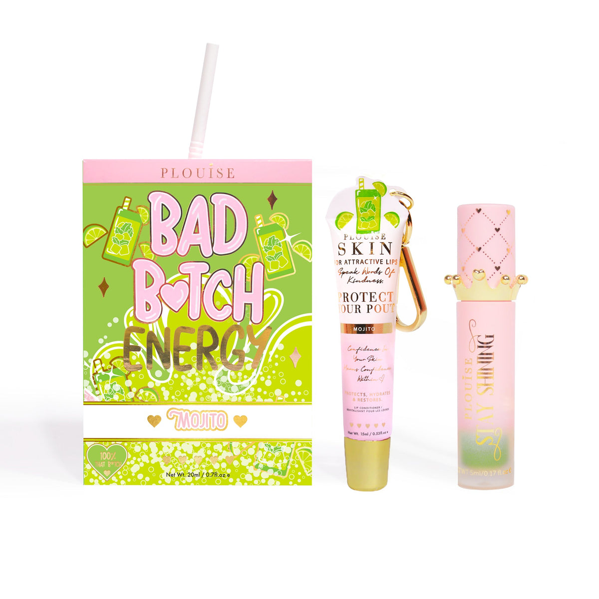 Bad Bitch Energy Lip Conditioner & Lip Oil Duo - Hidden Gems