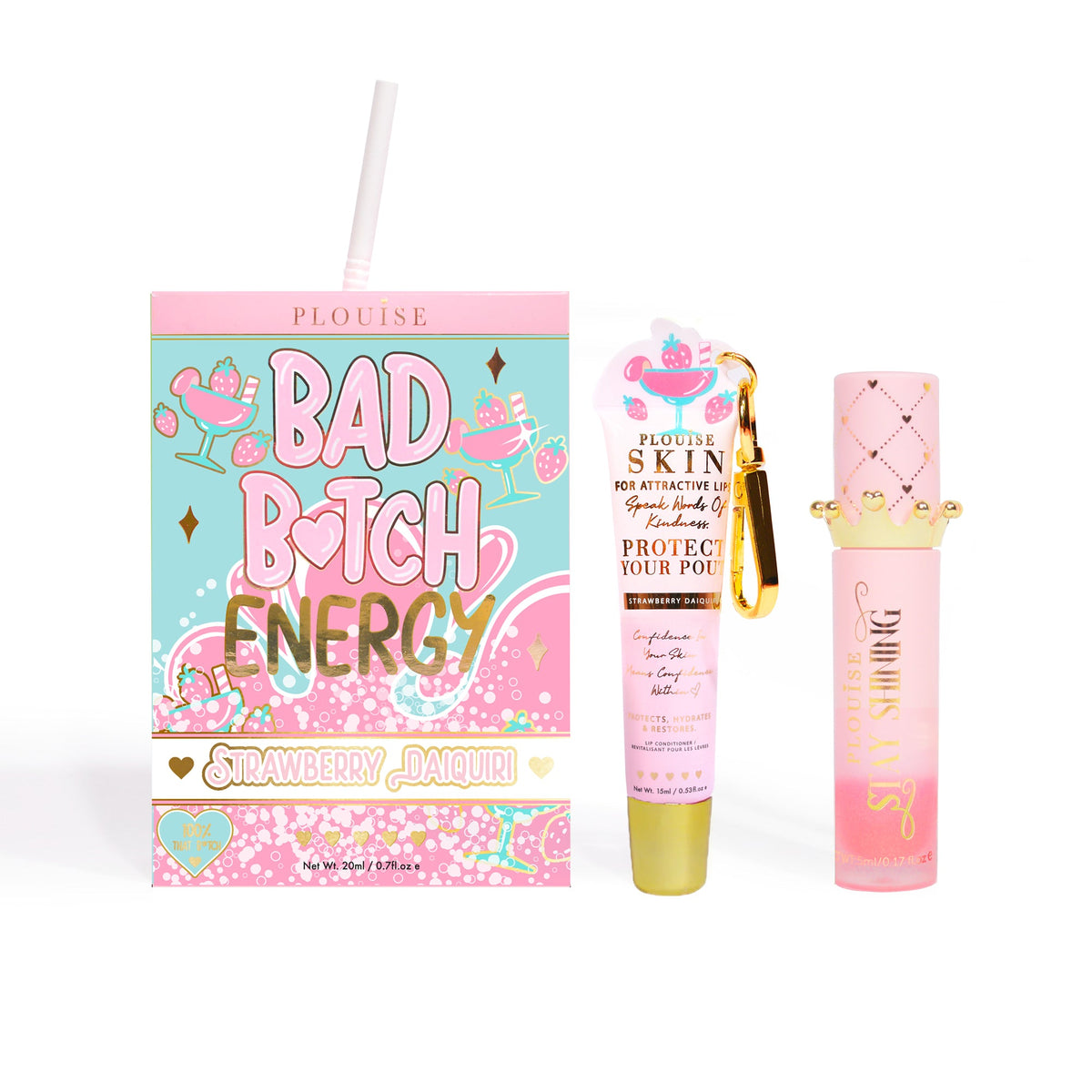 Bad Bitch Energy Lip Conditioner & Lip Oil Duo - Hidden Gems
