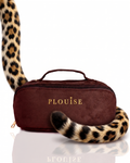 Cheetah Mode Faux Suede Makeup Bag