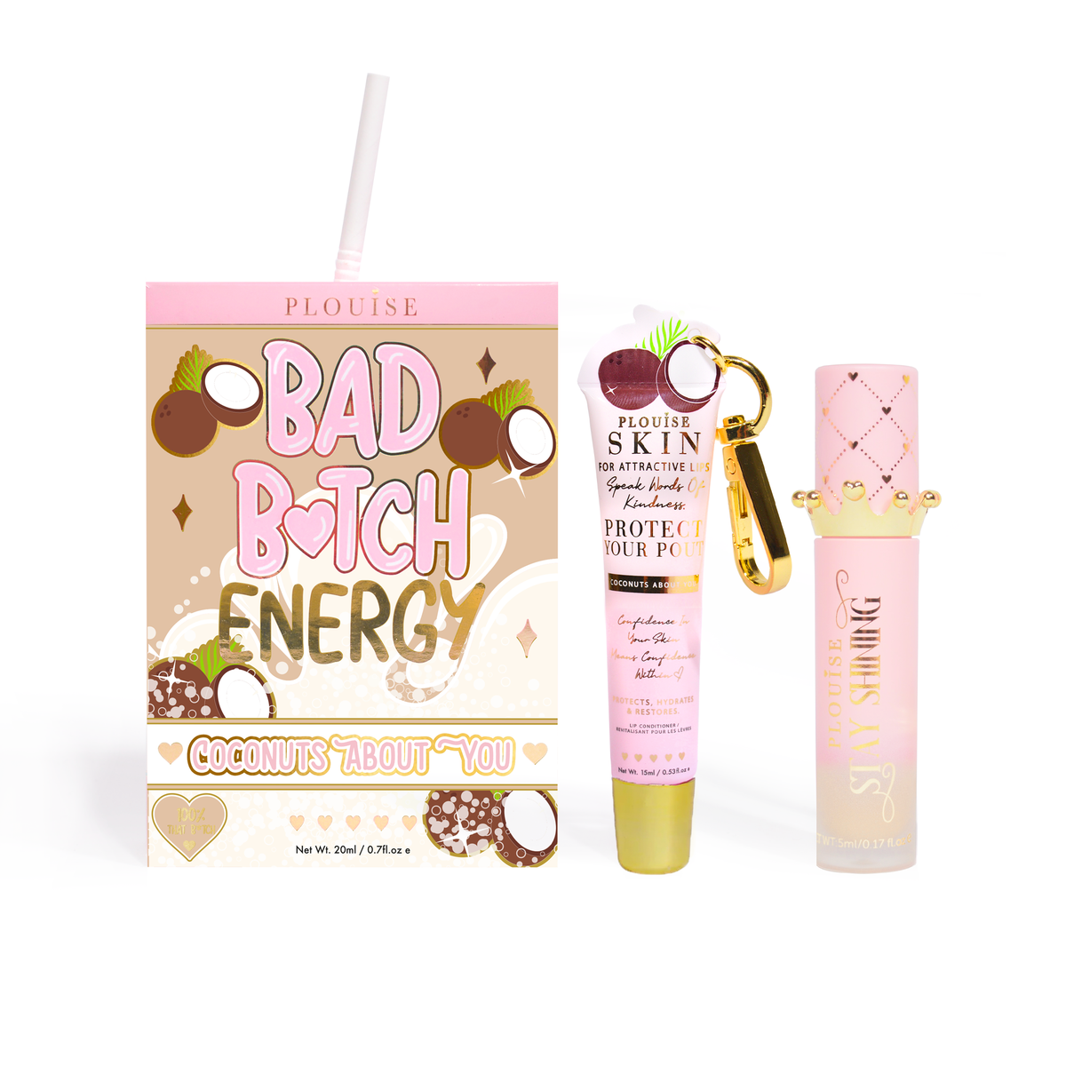 Bad Bitch Energy Lip Conditioner & Lip Oil Duo - Hidden Gems