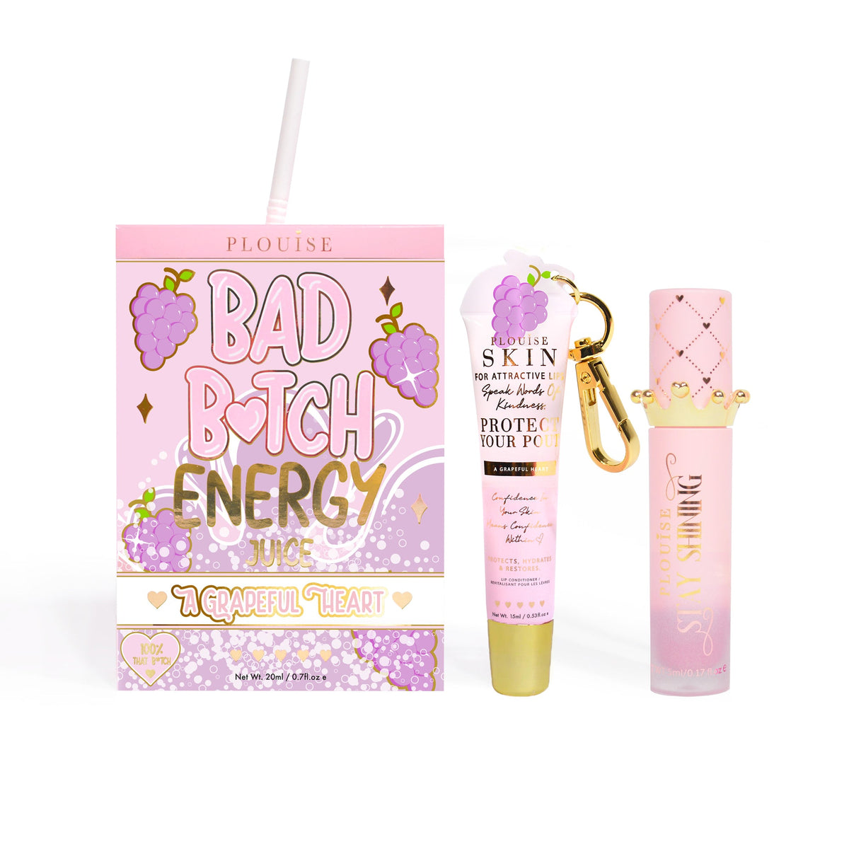 Bad Bitch Energy Lip Conditioner & Lip Oil Duo - Hidden Gems