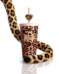 Cheetah Spotted Sipping 600ml Stainless Steel Tumbler Cup