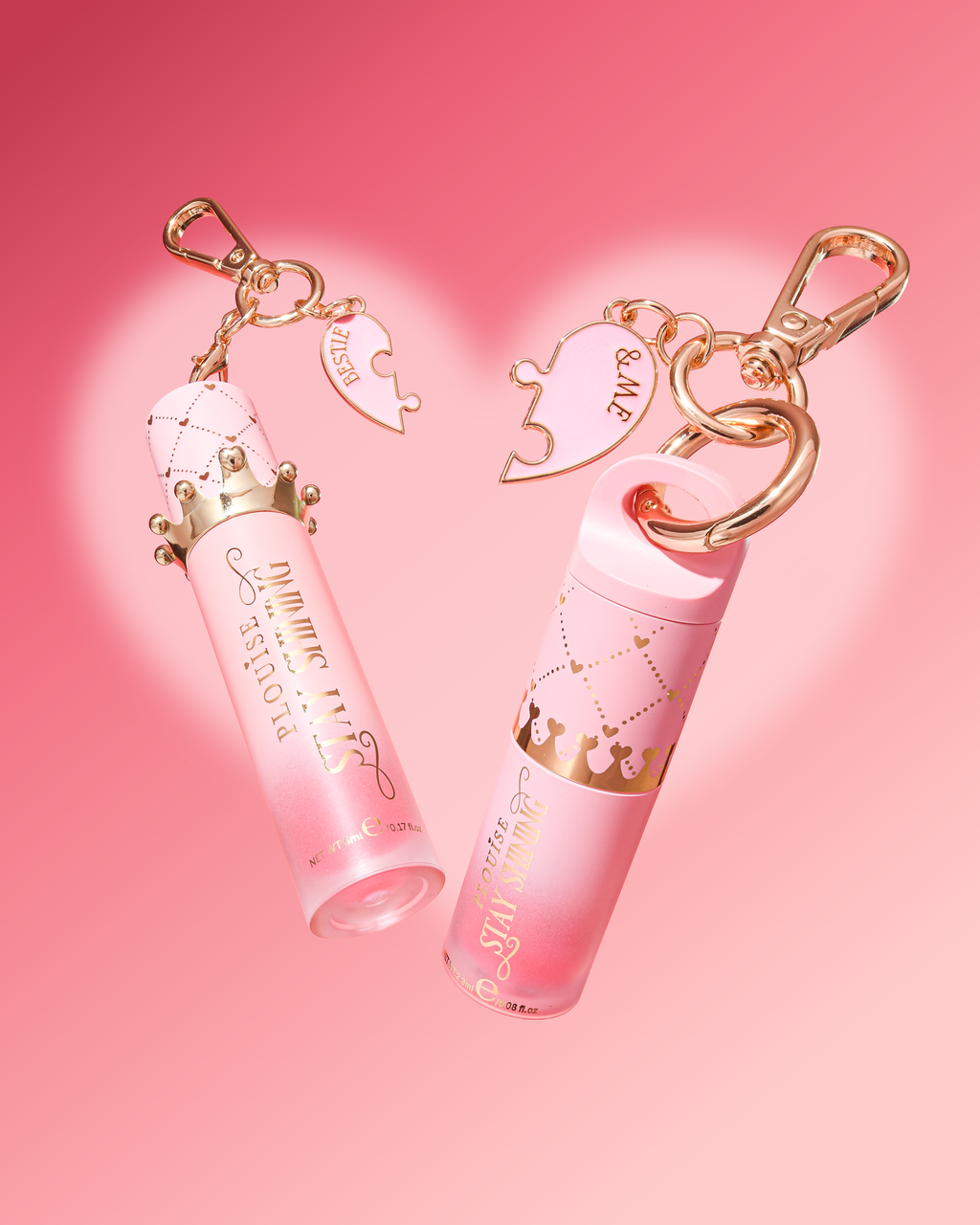 Bestie And Me Heart To Heart Charm Lip Oil Set