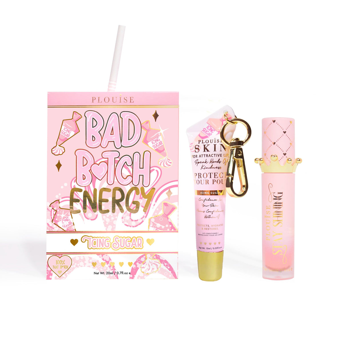 Bad Bitch Energy Lip Conditioner & Lip Oil Duo - Hidden Gems